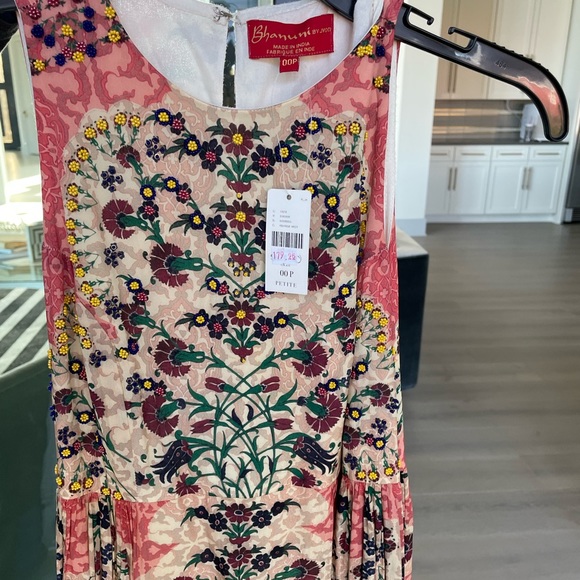 NWT Anthropologie sleeveless floral dress 00P - Picture 2 of 3